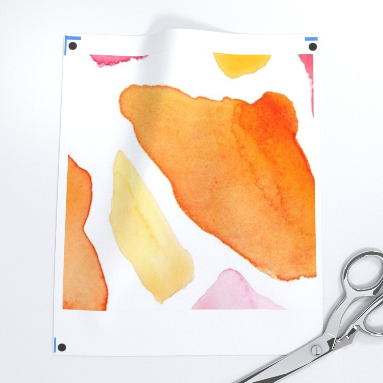 Watercolor Pink Orange Yellow Bright Whimsical Animal Print Custom Removable Wallpaper by Spoonflower Peel & Stick Wallpaper 2FT Wide